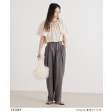 フレア袖レースアップトップス【セットアップ可】 韓国 夢展望 | 夢展望 | 詳細画像17