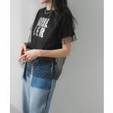 チュールレイヤード箔プリントTシャツ 韓国 夢展望 | 夢展望 | 詳細画像13