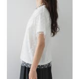 チュールレイヤード箔プリントTシャツ 韓国 夢展望 | 夢展望 | 詳細画像27