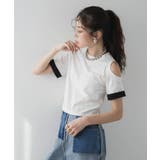 カットオフバイカラースリーブTシャツ 韓国 夢展望 | 夢展望 | 詳細画像5