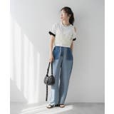 カットオフバイカラースリーブTシャツ 韓国 夢展望 | 夢展望 | 詳細画像6
