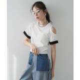 カットオフバイカラースリーブTシャツ 韓国 夢展望 | 夢展望 | 詳細画像8