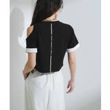 カットオフバイカラースリーブTシャツ 韓国 夢展望 | 夢展望 | 詳細画像14