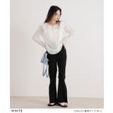 バイカラーリボンフリルラッシュガードトップス 韓国 夢展望 | 夢展望 | 詳細画像8