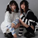 十字架スタッズストライプワンピース 量産型 地雷系 夢展望 | DearMyLove | 詳細画像5