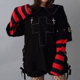 十字架スタッズストライプワンピース 量産型 地雷系 夢展望 | DearMyLove | 詳細画像12