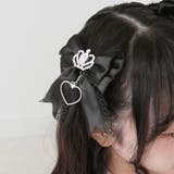 ときめき王冠ビジューレースリボン2個セットヘアクリップ 量産型 地雷系 夢展望 | DearMyLove | 詳細画像6