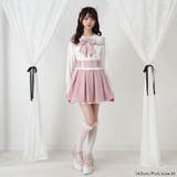 リボンレースタックプリーツスカート 量産型 地雷系 夢展望 | DearMyLove | 詳細画像2