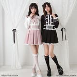 リボンレースタックプリーツスカート 量産型 地雷系 夢展望 | DearMyLove | 詳細画像4