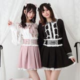 リボンレースタックプリーツスカート 量産型 地雷系 夢展望 | DearMyLove | 詳細画像6