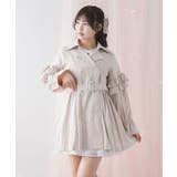 バックプリーツショートトレンチコート 量産型 地雷系 夢展望 | DearMyLove | 詳細画像12 