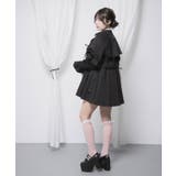 バックプリーツショートトレンチコート 量産型 地雷系 夢展望 | DearMyLove | 詳細画像16 