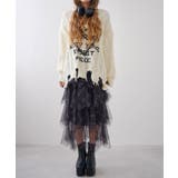 チェック柄・迷彩柄・レオパード柄チュールイレヘムスカート 韓国 夢展望 | 夢展望 | 詳細画像5 