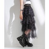 チェック柄・迷彩柄・レオパード柄チュールイレヘムスカート 韓国 夢展望 | 夢展望 | 詳細画像8 