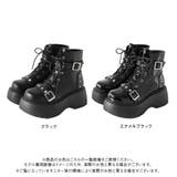 スタッズ闇闇レースアップ厚底スニーカーブーツ 量産型 地雷系 夢展望 | DearMyLove | 詳細画像20 