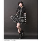 猫耳チェックフリルクモレースパンクショートトップス 量産型 地雷系 夢展望 | DearMyLove | 詳細画像2 