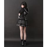 猫耳チェックフリルクモレースパンクショートトップス 量産型 地雷系 夢展望 | DearMyLove | 詳細画像3 