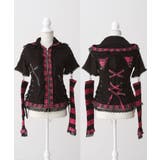 猫耳チェックフリルクモレースパンクショートトップス 量産型 地雷系 夢展望 | DearMyLove | 詳細画像42 