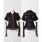 猫耳チェックフリルクモレースパンクショートトップス 量産型 地雷系 夢展望 | DearMyLove | 詳細画像44 