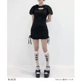 オープンリボンドロストシャーリングワンピース 量産型 地雷系 夢展望 RS | 夢展望 | 詳細画像2 