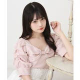 パールリボン リブ トップス 半袖 量産型 地雷系 夢展望 | DearMyLove | 詳細画像12