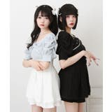 パールリボン リブ トップス 半袖 量産型 地雷系 夢展望 | DearMyLove | 詳細画像18