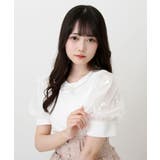 パールネックレスリボンパフ袖トップス 量産型 地雷系 夢展望 | DearMyLove | 詳細画像8