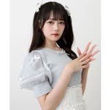 パールネックレスリボンパフ袖トップス 量産型 地雷系 夢展望 | DearMyLove | 詳細画像16