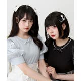 パールネックレスリボンパフ袖トップス 量産型 地雷系 夢展望 | DearMyLove | 詳細画像22