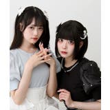 パールネックレスリボンパフ袖トップス 量産型 地雷系 夢展望 | DearMyLove | 詳細画像23