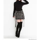 ヴィンテージ加工風ポケット付デニムミニスカート 韓国 夢展望 | 夢展望 | 詳細画像2