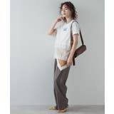 ロゴ刺繍裾レース付きTシャツ 韓国 夢展望 | 夢展望 | 詳細画像3