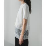 ロゴ刺繍裾レース付きTシャツ 韓国 夢展望 | 夢展望 | 詳細画像30