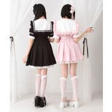 ハートレースリボンセーラーワンピース 量産型 地雷系 夢展望 | DearMyLove | 詳細画像3 