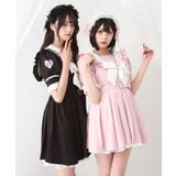 ハートレースリボンセーラーワンピース 量産型 地雷系 夢展望 | DearMyLove | 詳細画像5 