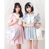 ハートレースリボンセーラーワンピース 量産型 地雷系 夢展望 | DearMyLove | 詳細画像10 
