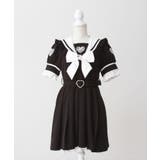 ハートレースリボンセーラーワンピース 量産型 地雷系 夢展望 | DearMyLove | 詳細画像23 