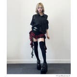 インパクト柄配色肩ジップ開き半袖シャツトップス 韓国 夢展望 | 夢展望 | 詳細画像3