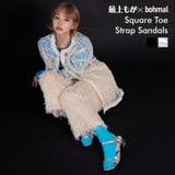 【最上もが着用】スクエアトゥストラップサンダル 韓国 夢展望 | 夢展望 | 詳細画像1