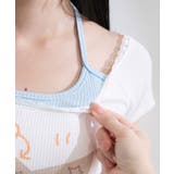 DOGプリントキャミ重ね風カットソートップス 韓国 夢展望 | 夢展望 | 詳細画像18