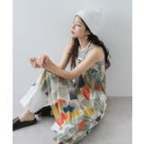 水彩アート総柄シアーキャミワンピース 韓国 夢展望 | 夢展望 | 詳細画像8