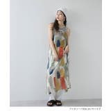 水彩アート総柄シアーキャミワンピース 韓国 夢展望 | 夢展望 | 詳細画像2
