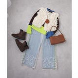 裾コード刺繍チュールレイヤードパンツ 韓国 夢展望 | 夢展望 | 詳細画像2