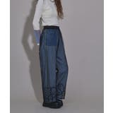 裾コード刺繍チュールレイヤードパンツ 韓国 夢展望 | 夢展望 | 詳細画像8 