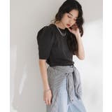 パフスリーブロゴ刺繍Tシャツ 韓国 夢展望 | 夢展望 | 詳細画像6