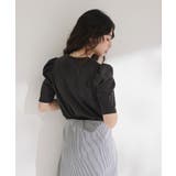 パフスリーブロゴ刺繍Tシャツ 韓国 夢展望 | 夢展望 | 詳細画像9