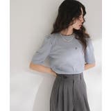 パフスリーブロゴ刺繍Tシャツ 韓国 夢展望 | 夢展望 | 詳細画像15