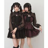 スタッズジップシアーボレロレースフリルキャミワンピース 量産型 地雷系 夢展望 | DearMyLove | 詳細画像4