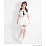 フリルセーラーカラークロップド丈半袖トップス【大きいサイズ有】 韓国 夢展望 | 夢展望 | 詳細画像4