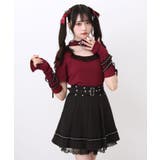 ボックスタッククロスベルトループスタッズレーススカート 量産型 地雷系 夢展望 | DearMyLove | 詳細画像9 